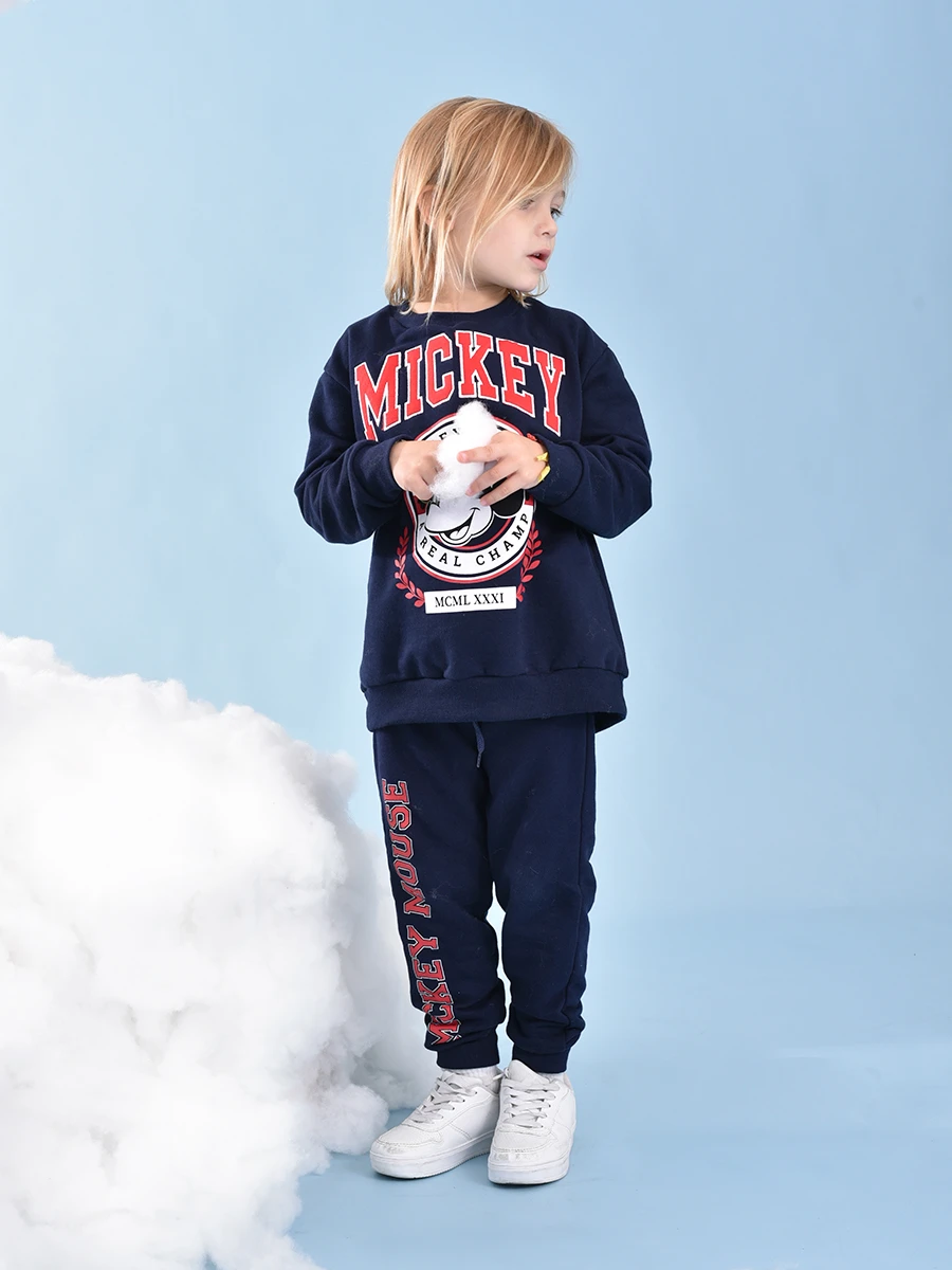 CONJUNTO MICKEY CHAMP - AZUL OSCURO 