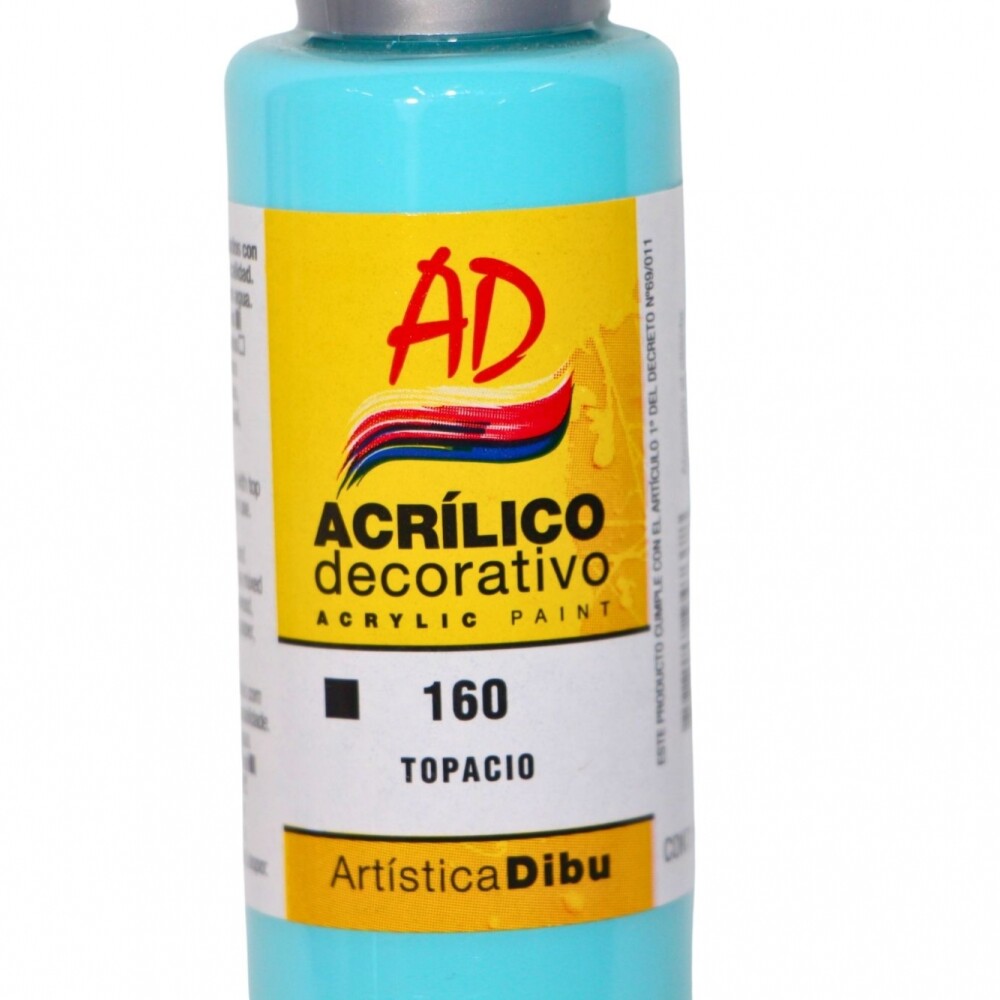 PINTURA ACRILICA ARTISTICA DIBU 60 ML. DIFERENTES COLORES COLOR TOPACIO 160