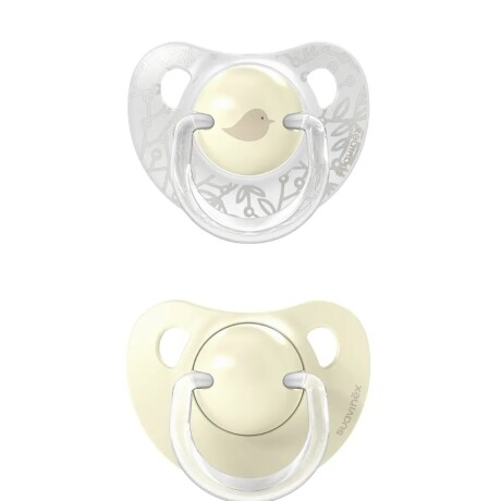 Setx2 Chupetes tetina anatomica 0-6m Birdies crema