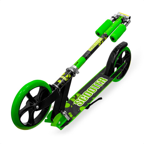 Monopatin Scooter Plegable Rueda Grande 200 Mm Verde