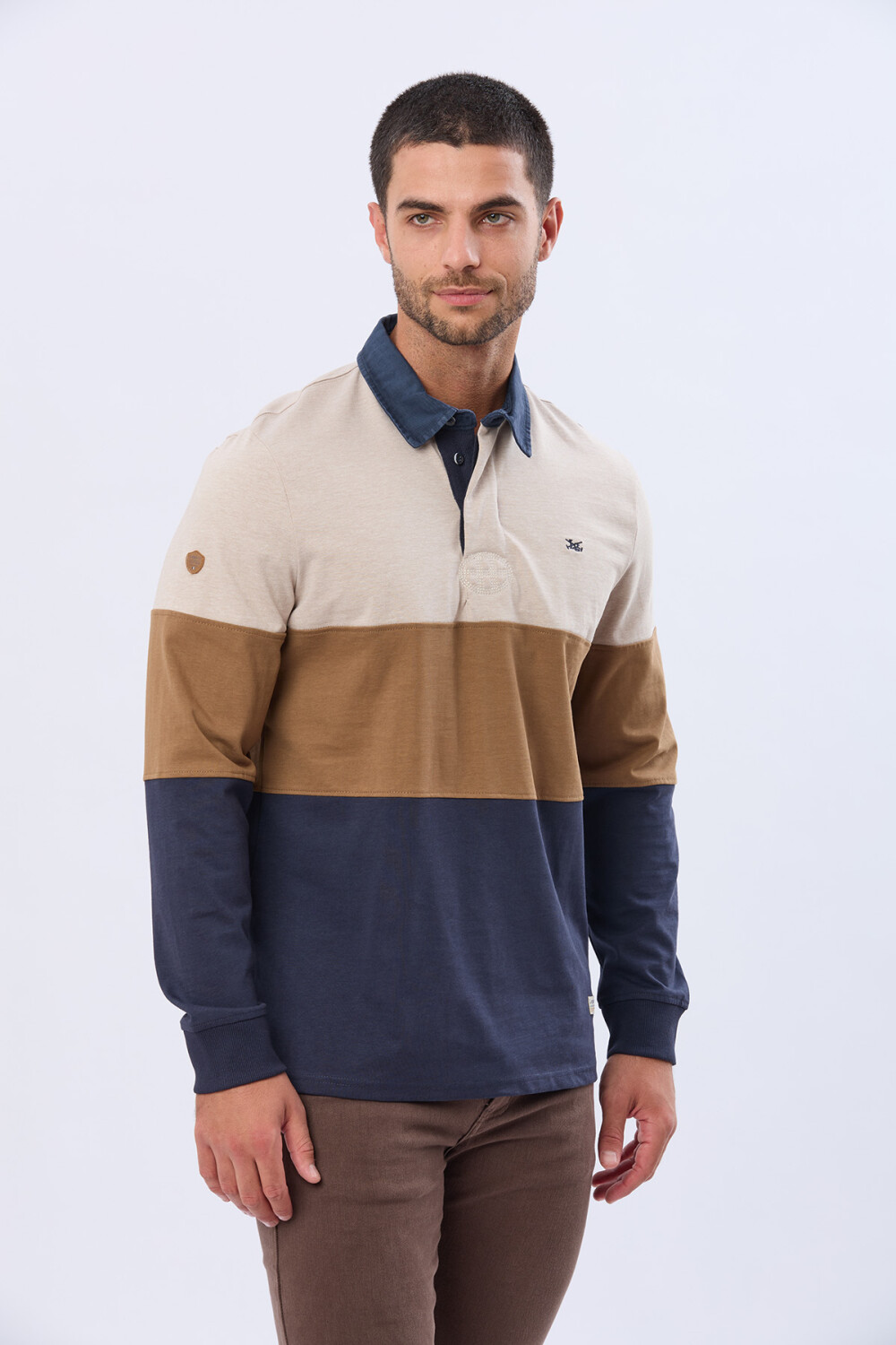 REMERA POLO DE ALGODÓN Beige