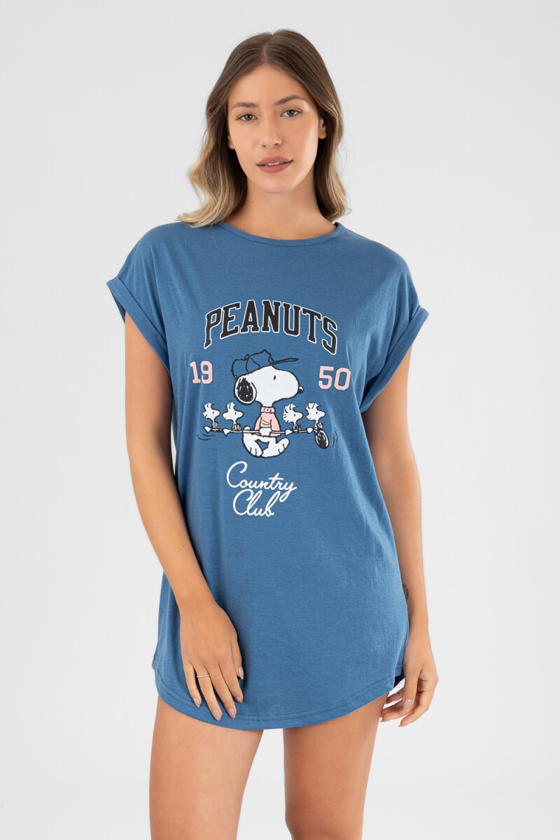Snoopy country golf Azul piedra