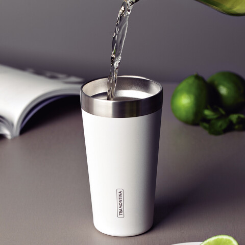Vaso térmico blanco 420ml. "EXATA" -TRAMONTINA TF6703