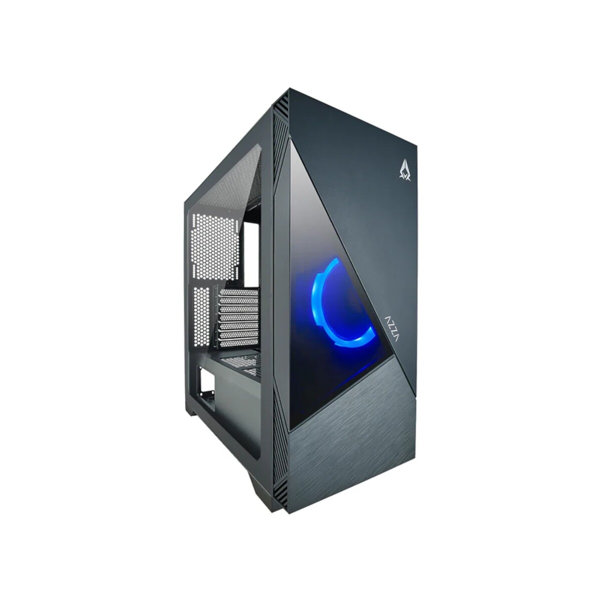 Azza - Gabinete Exlipse CSAZ-440. Ventana Vidrio Templado. Color Negro. Incluye X1 Rgb Digital 120MM 