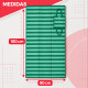 Estera individual doblable 1,80 x 0,9 m VERDE