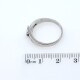 Anillo en oro 18k blanco y brillantes corte princesa Anillo en oro 18k blanco y brillantes corte princesa