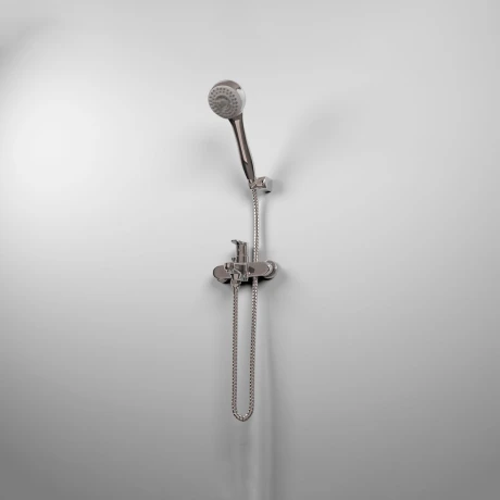 Griferia De Ducha Externa Monocomando Cromo Aqualia Alcamo 000