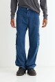 Jean baggy cargo JEAN OSCURO