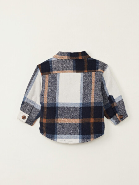 Sobrecamisa cuadros Azul Marino
