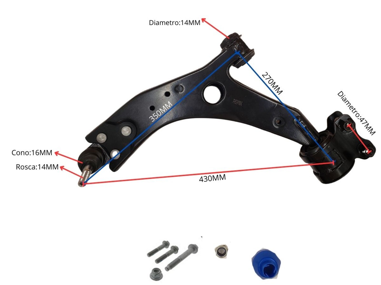 Parilla De Suspension Delantera Ford Focus 05-12 Izq 