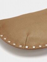 Bolso De Hombro Con Tachuelas Efecto Piel taupe