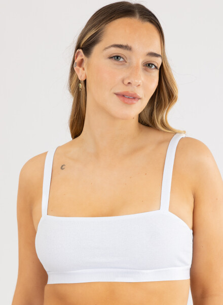 Top greta Blanco