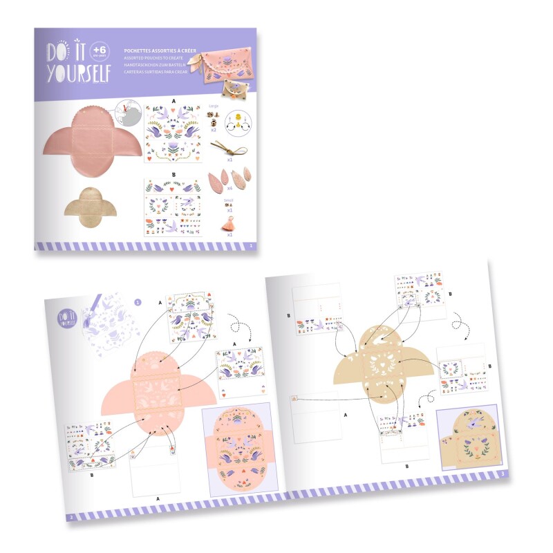 Carteras para crear Dulce kit de moda Djeco Carteras para crear Dulce kit de moda Djeco