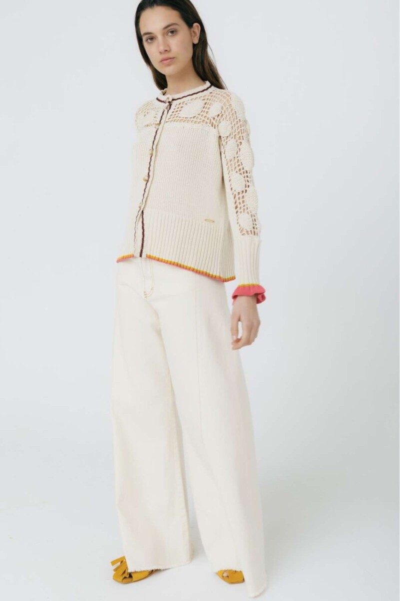 CARDIGAN CUTE COTTON - Crudo 