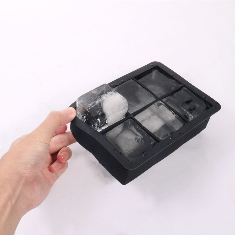 Cubetera hielera de silicona 6 cubos Cubetera hielera de silicona 6 cubos