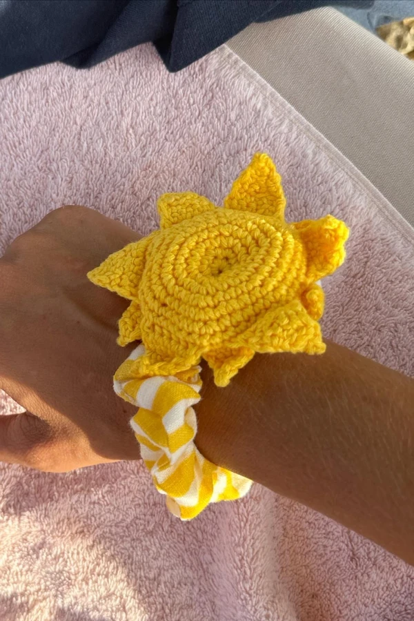 Hand craft crochet Sun