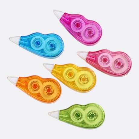 Set De Correctores x6 24mts Colores Transparentes