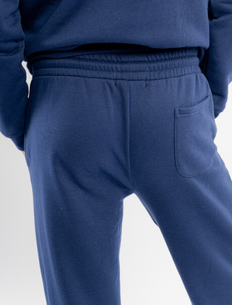 Pantalon felpa Leo azul marino