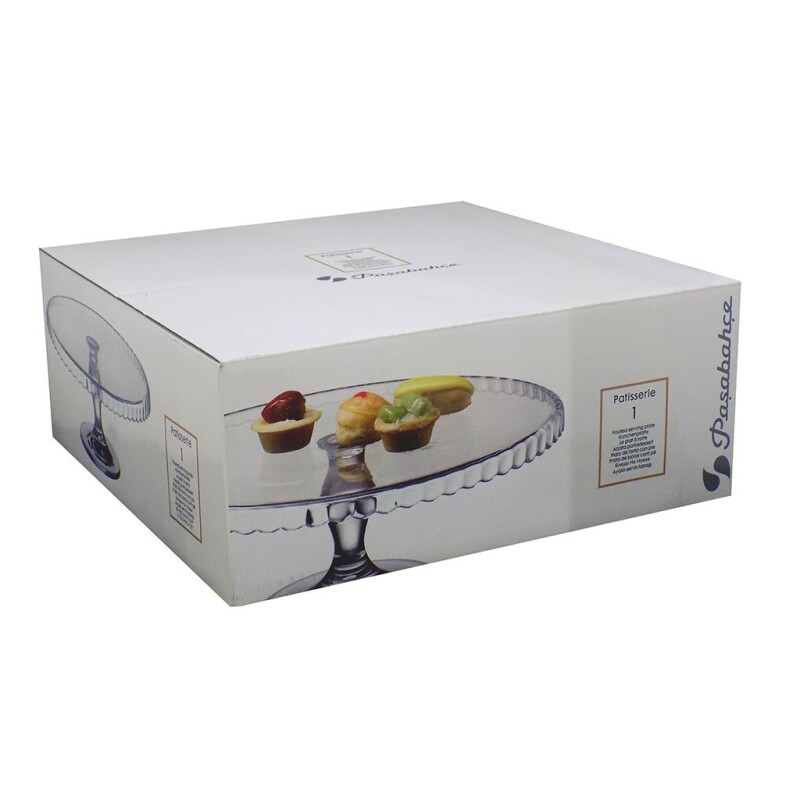PLATO TORTA 32.2 CM C/ PIE PATISIER PASABAHCE GB PLATO TORTA 32.2 CM C/ PIE PATISIER PASABAHCE GB