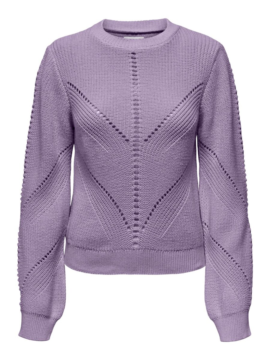 Sweater Ella Tejido Texturizado - Lavendula 