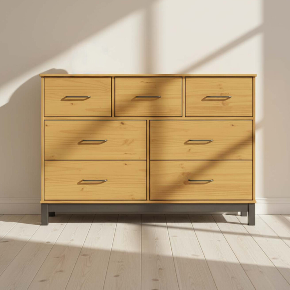 CÓMODA MADERA NATURAL-BEIGE CAPRI