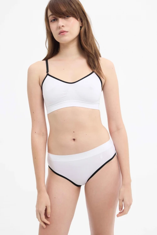 Bikini PIMENTON Contratono Blanco/Negro