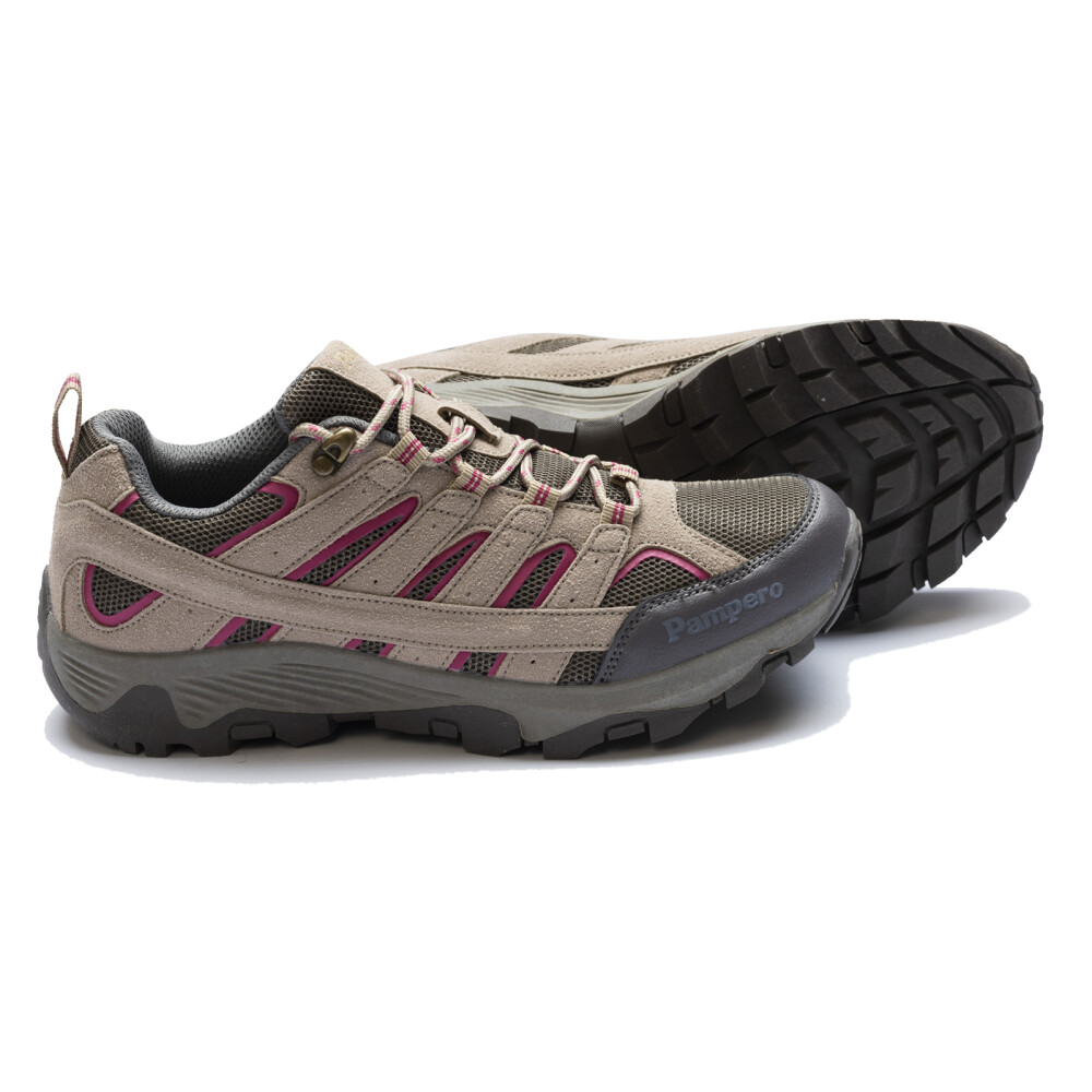 ZAPATO TREKKER BEIGE/rojo