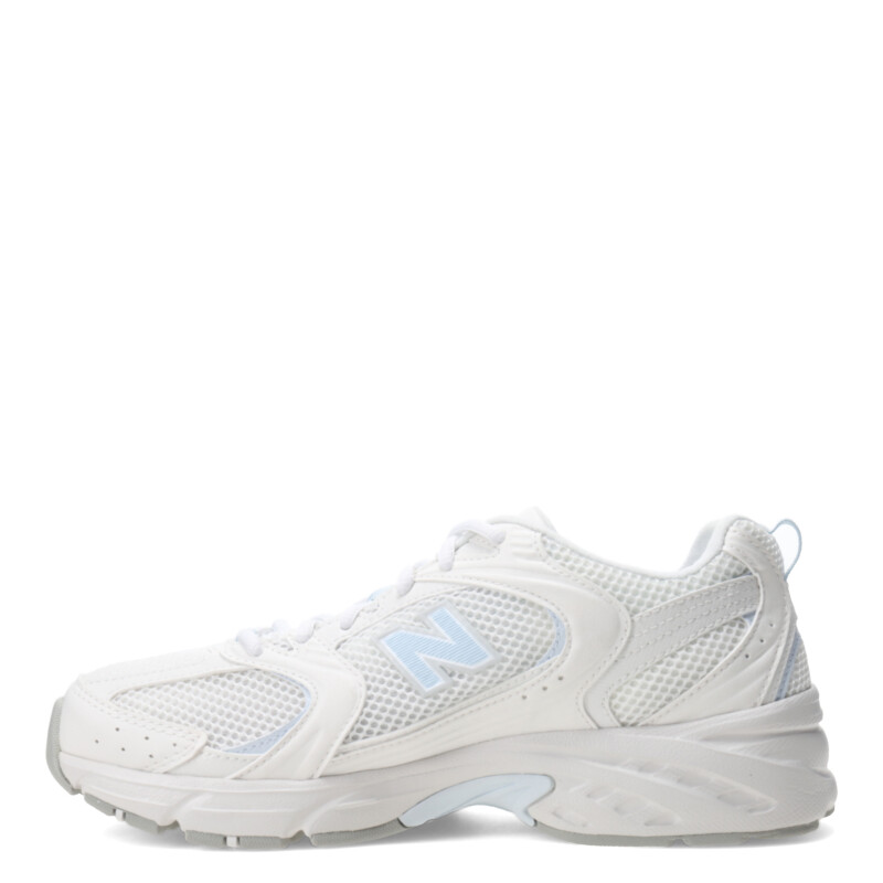 Championes Unisex New Balance Running Course 530 Blanco - Celeste