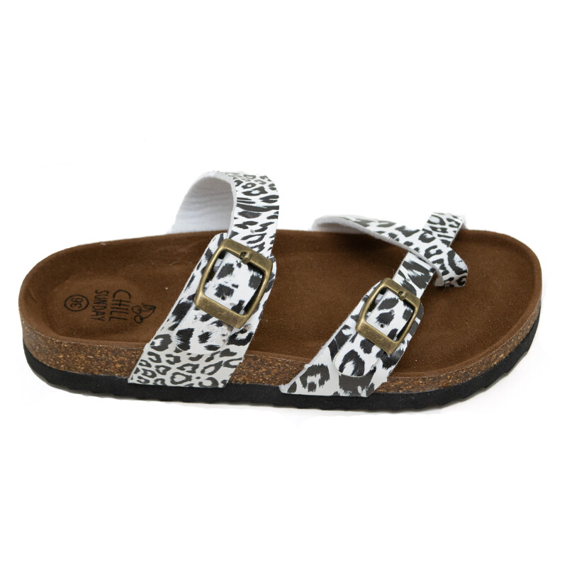 Sandalias Chill Sunday de Mujer - YF02W Camel-blanco