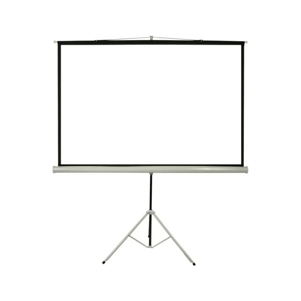 Pantalla De Proyección 84" Enrollable Con Trípode Regulable Negro