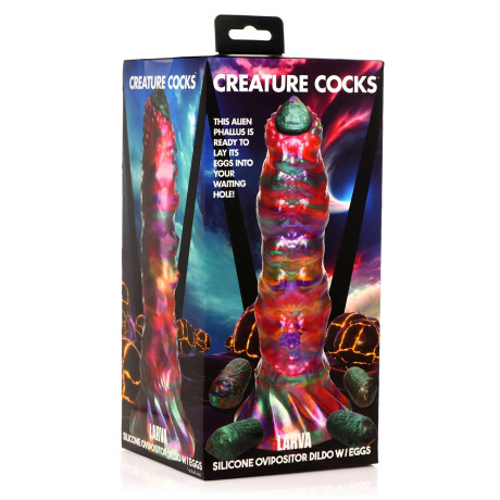 Dildo Ovipositor c/ Huevos Larva Creature Cocks Dildo Ovipositor c/ Huevos Larva Creature Cocks