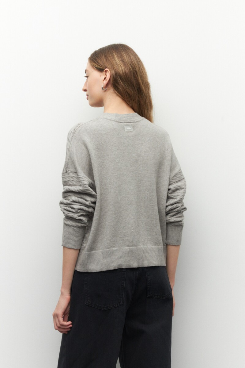 CARDIGAN TEO Gris Melange