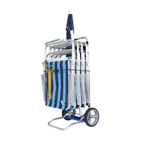 Carrito de Playa en Aluminio MOR con Red Carrito de Playa en Aluminio MOR con Red