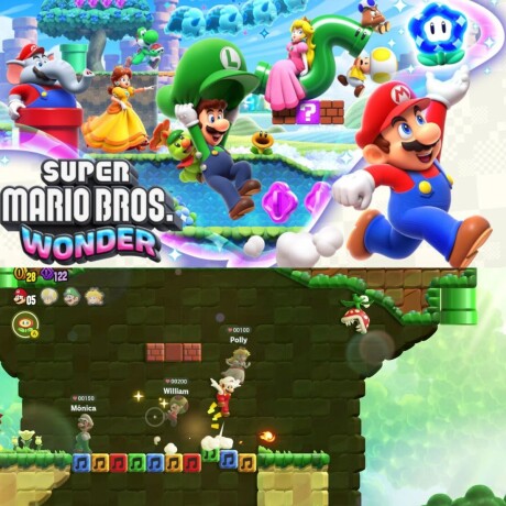 Consola Nintendo Switch con Super Mario Bros Wonder V01