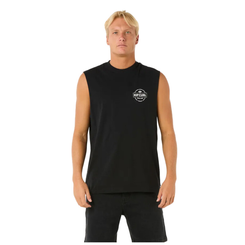 Remera Rip Curl Stapler Muscle - Negro Remera Rip Curl Stapler Muscle - Negro