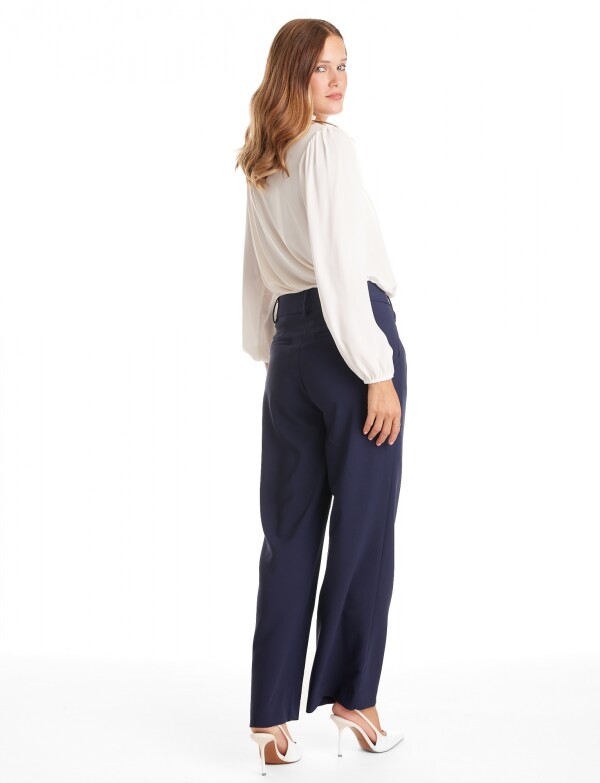 Pantalon Wide Leg AZUL