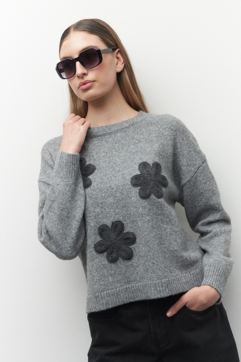 SWEATER RINA Gris Melange