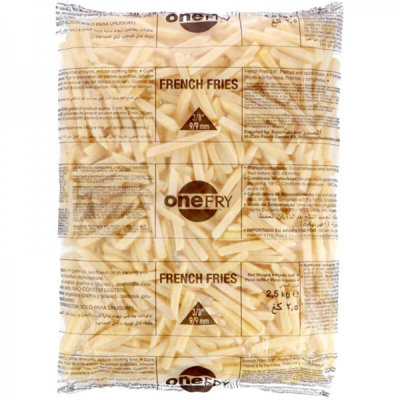 Papa frita tradicional 9 mm extra crocante 2,5 kg Papa frita tradicional 9 mm extra crocante 2,5 kg
