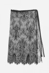 Falda pareo encaje negro