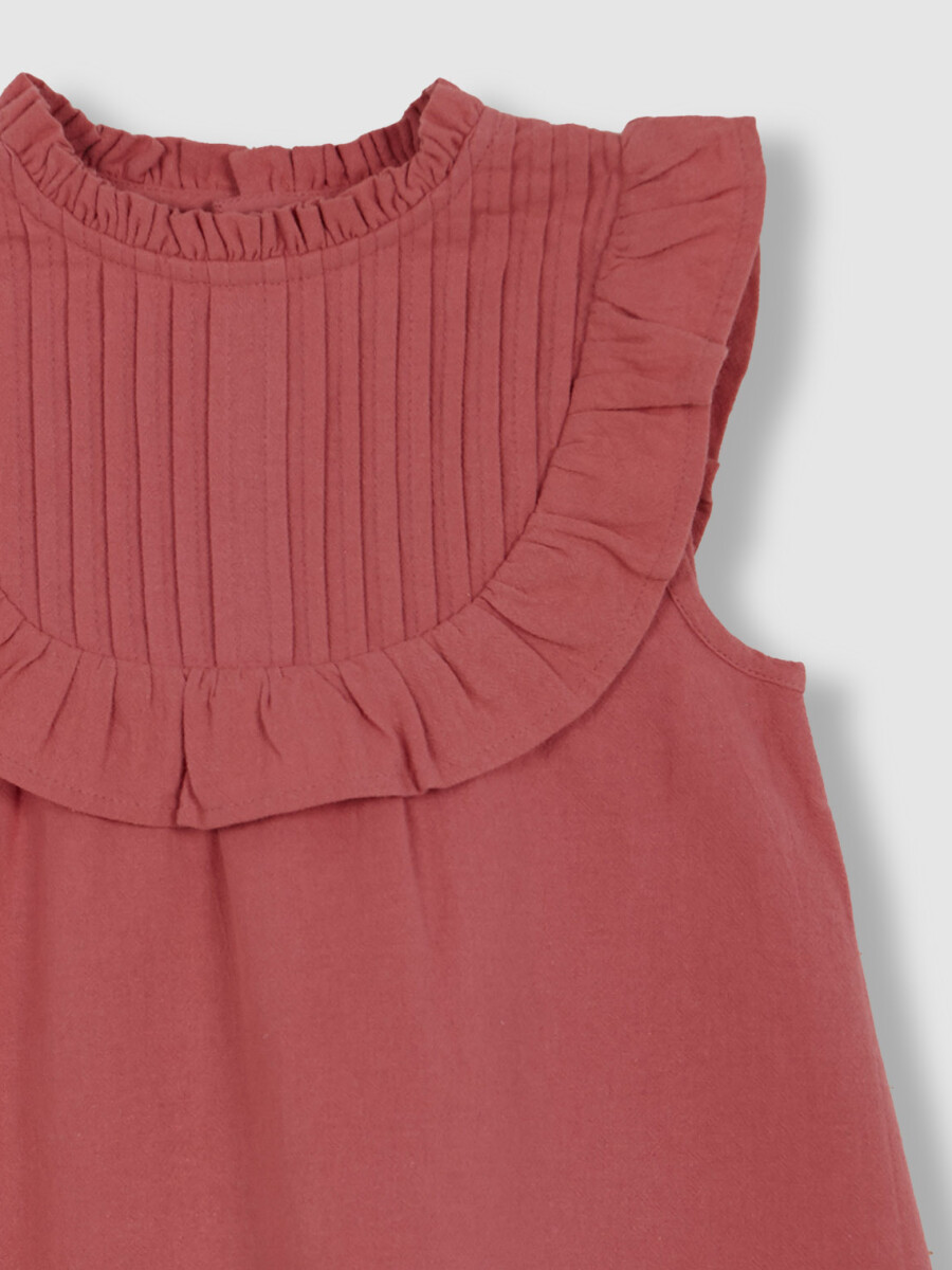 Vestido De Jaretas Rosa