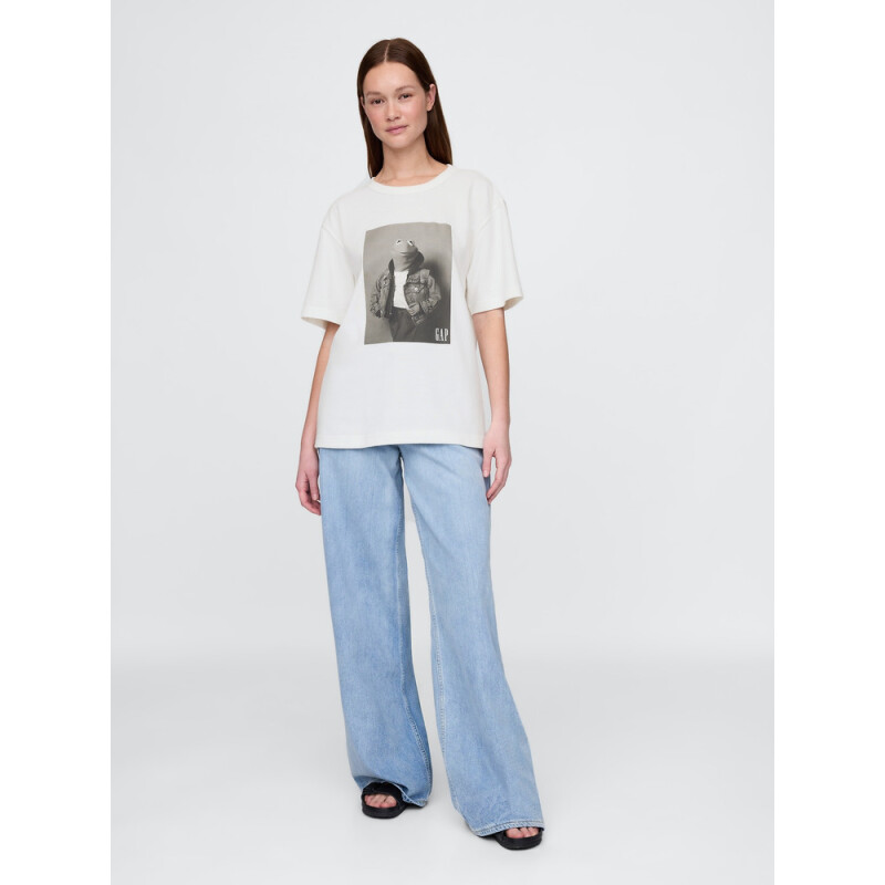 DIS X GAP MUPPETS PHOTO TEE NEW OFF WHITE