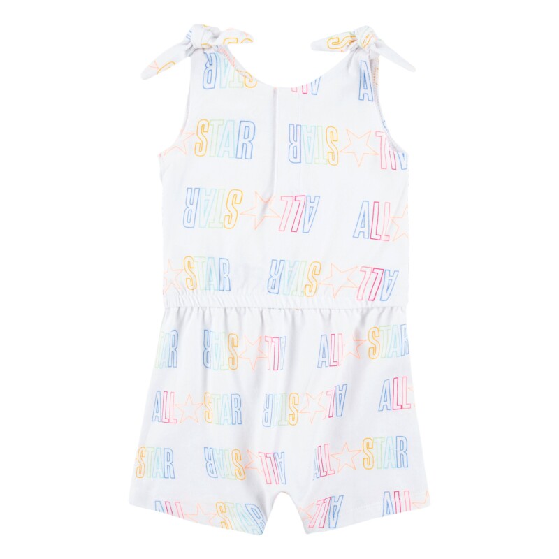 Camiseta Printed All Star Tie Tank de Niña Blanco