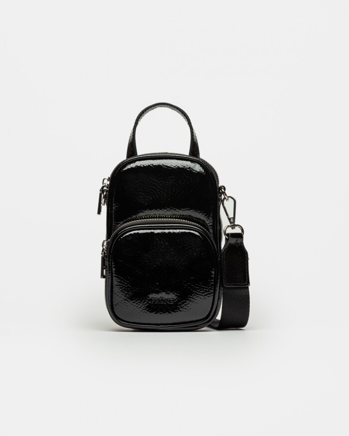 Porta Celular Baby Donna Plata Negro
