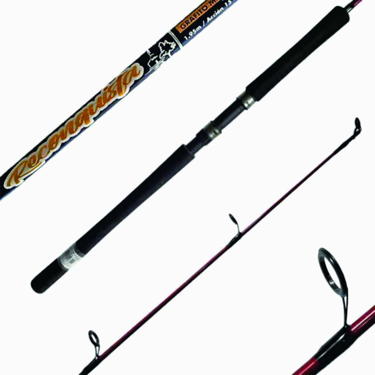 CAÑA FLOUNDER RECONQUISTA 1,95 mts 1 TR SPINNING GRAFITO MACIZO 