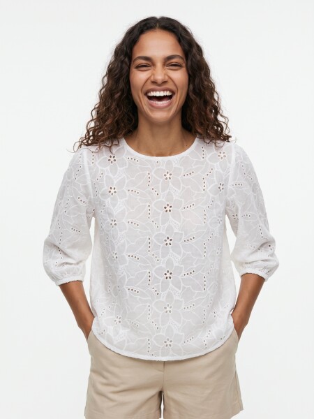 BLUSA PRYMA BLANCO.
