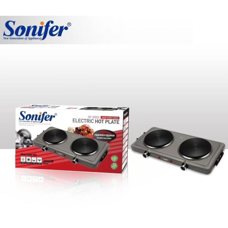 Anafe Eléctrico Doble Hornalla Sonifer 2000w Anafe Eléctrico Doble Hornalla Sonifer 2000w