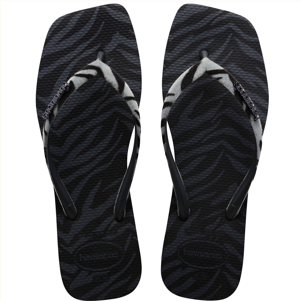 Sandalias de Mujer Havaianas Slim Square - Negro 