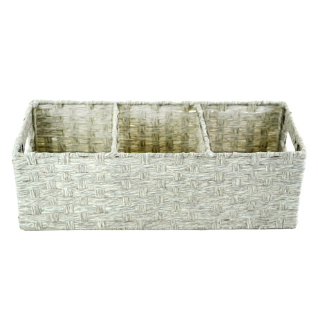 CANASTO RATTAN RECTAGULAR C/ASAS 3 REPARTICIONES CANASTO RATTAN RECTAGULAR C/ASAS 3 REPARTICIONES