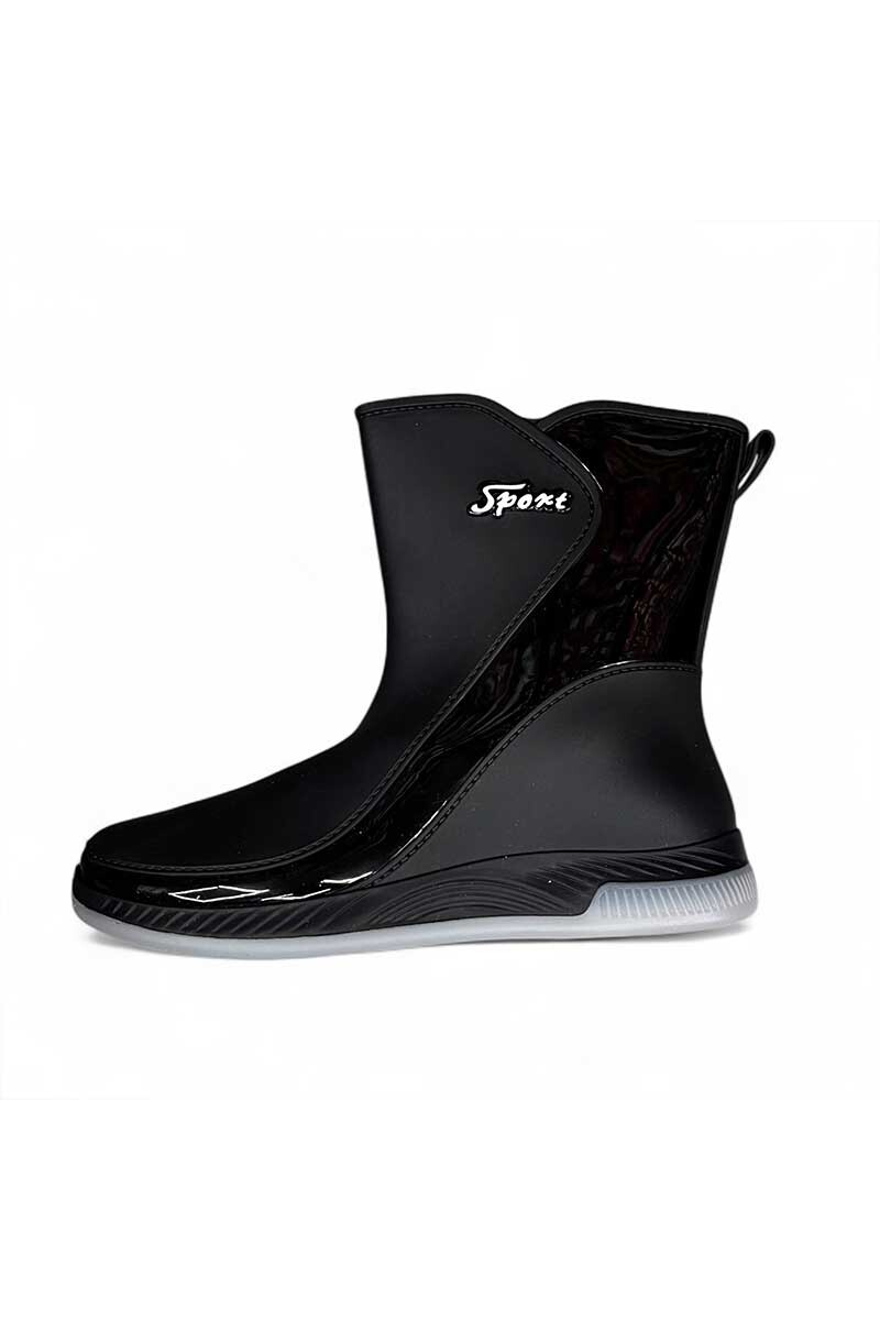 BOTA DE LLUVIA ADULTO SPORT CON FORRO DESMONTABLE Negro