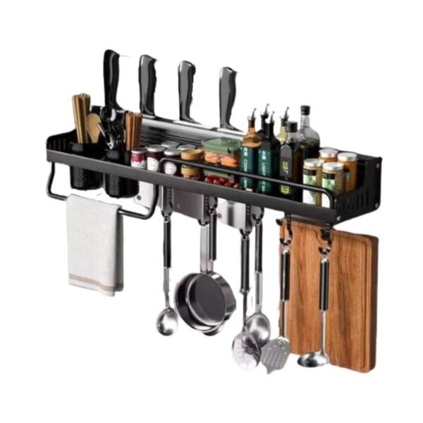 Organizador de cocina estante ganchos especieros y utensilios 58cm Imback Organizador de cocina estante ganchos especieros y utensilios 58cm Imback